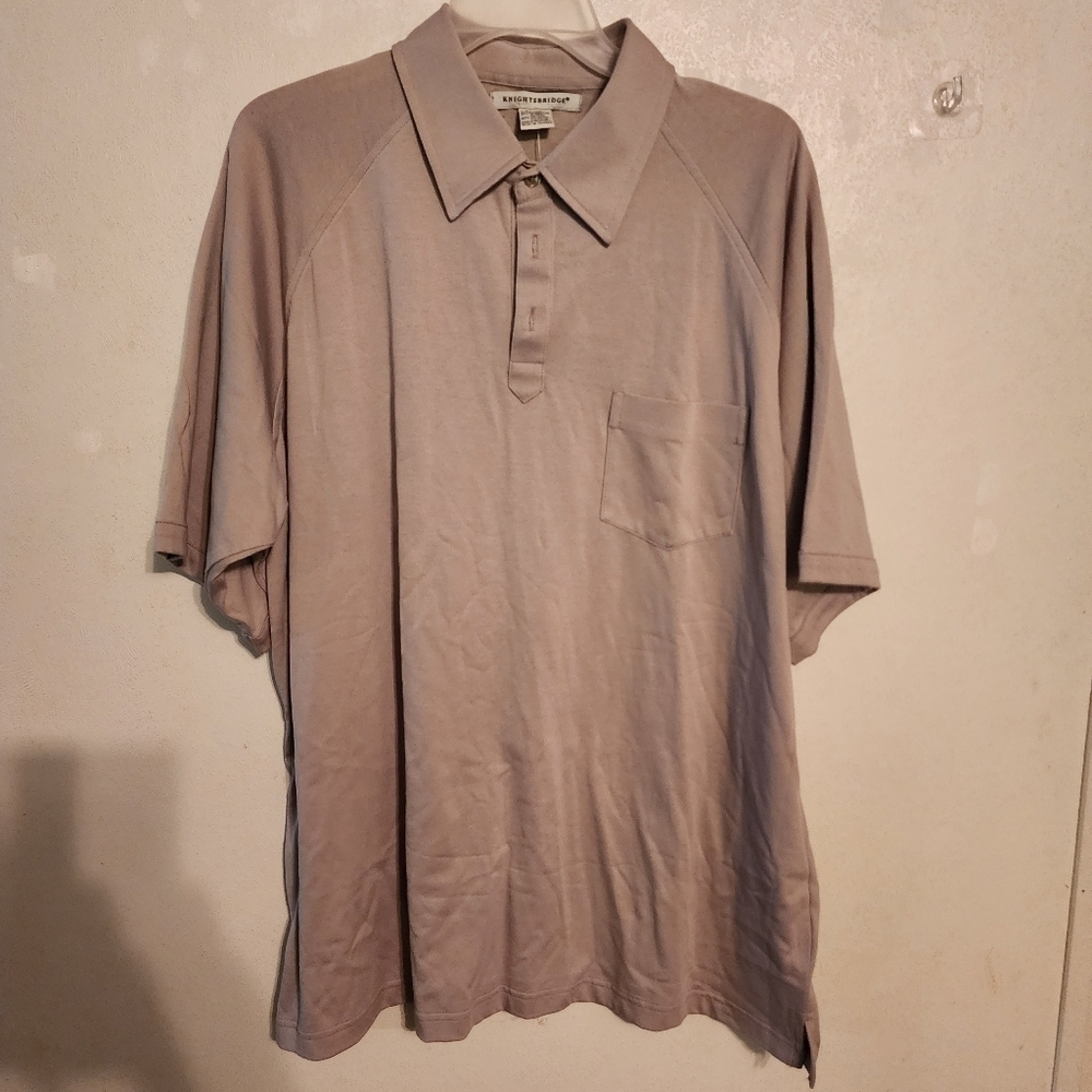 Knightsbridge Mens Tan Short Sleeve Short Size XL NWT
